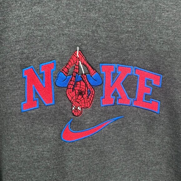 Nike Spiderman Embroidered Adult Unisex Crewneck Sweatshirt - Picture 4 of 7